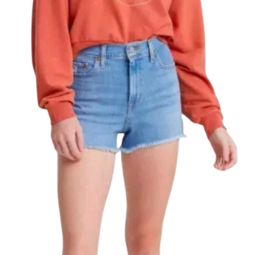 Levi's Blue Jean High-Waisted Shorts NWT